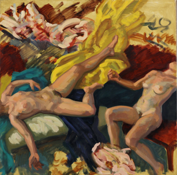 Danaë; oil on canvas, 90 x 90 cm, 2010